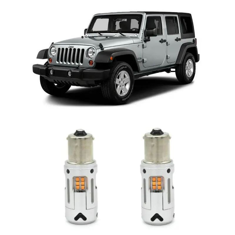 

For JEEP WRANGLER 4 IV JL Stop lamp Front Rear Turn Signal auto Led light bulbs Car Lights Error Free canbus 100% 2pc