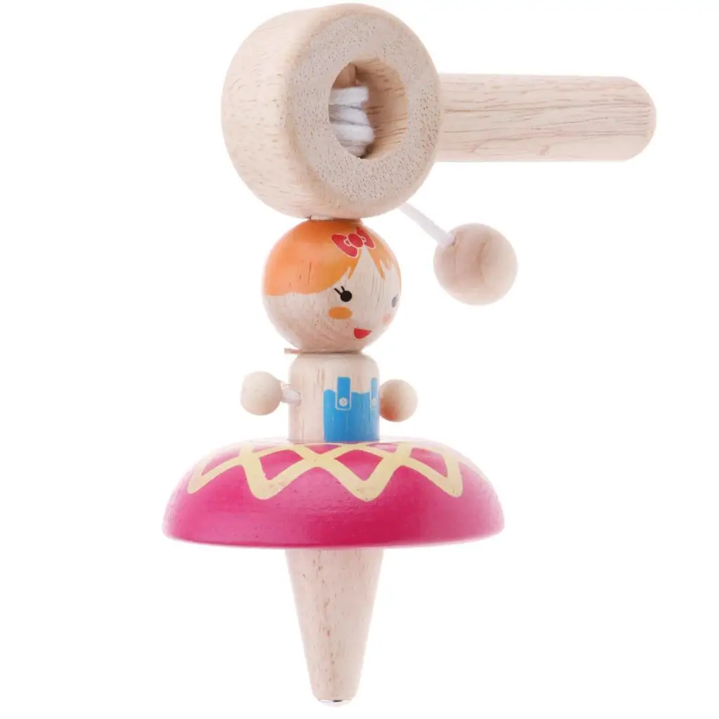 

Vintage Wooden Hand Spinning Tops Toys Educational Toys Kindergarten Toys