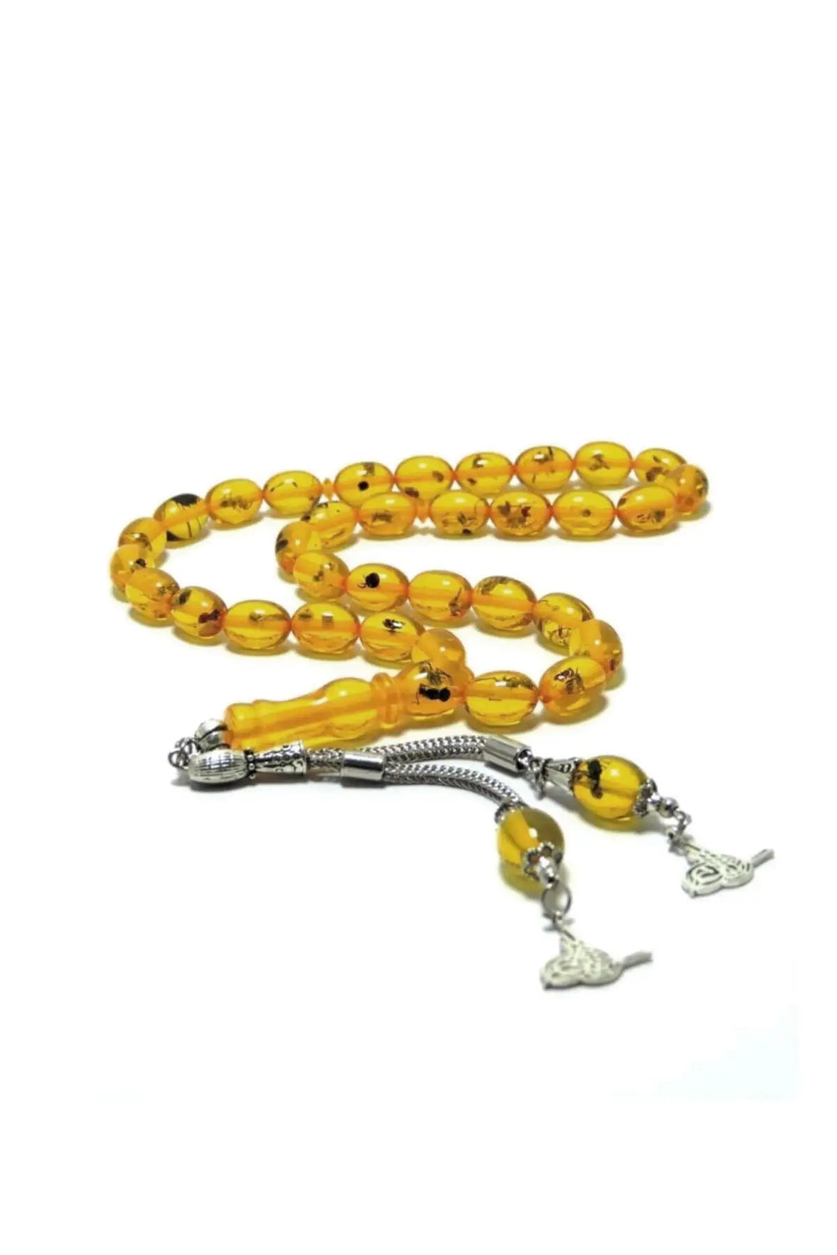 Натуральный муравьиный ячменный порошок янтарные четки Midyat серебро|Другие