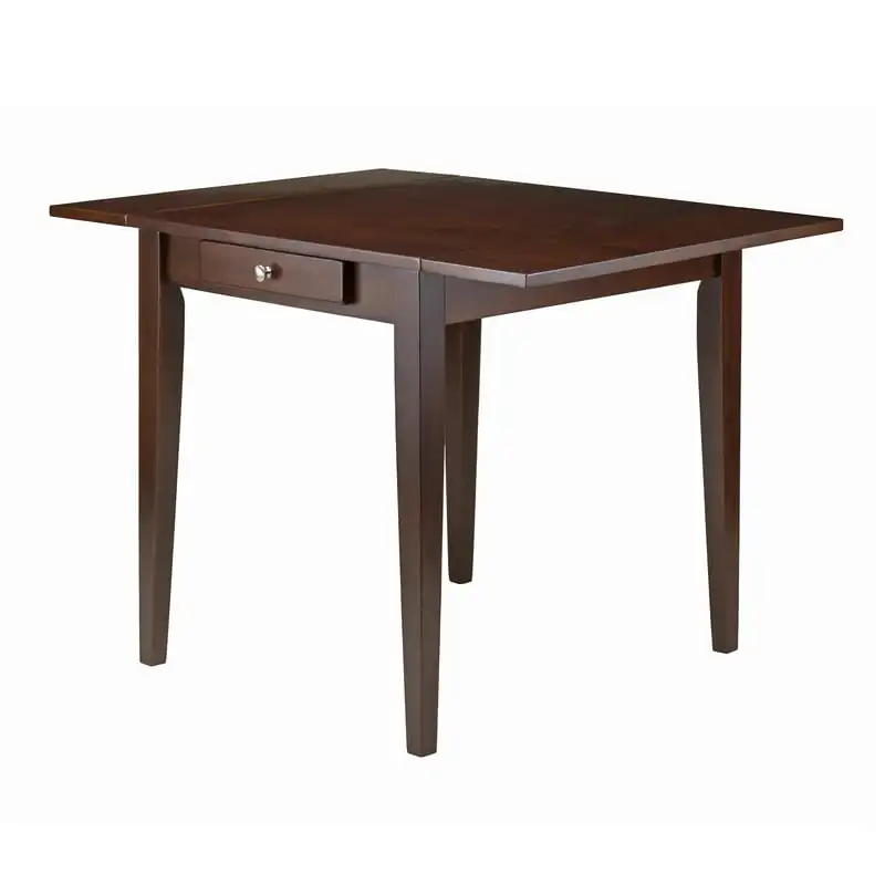

Double Leaf Dining Table, Walnut Table with chairs Camping Make up table Chair for dining table Folding table indoor round per