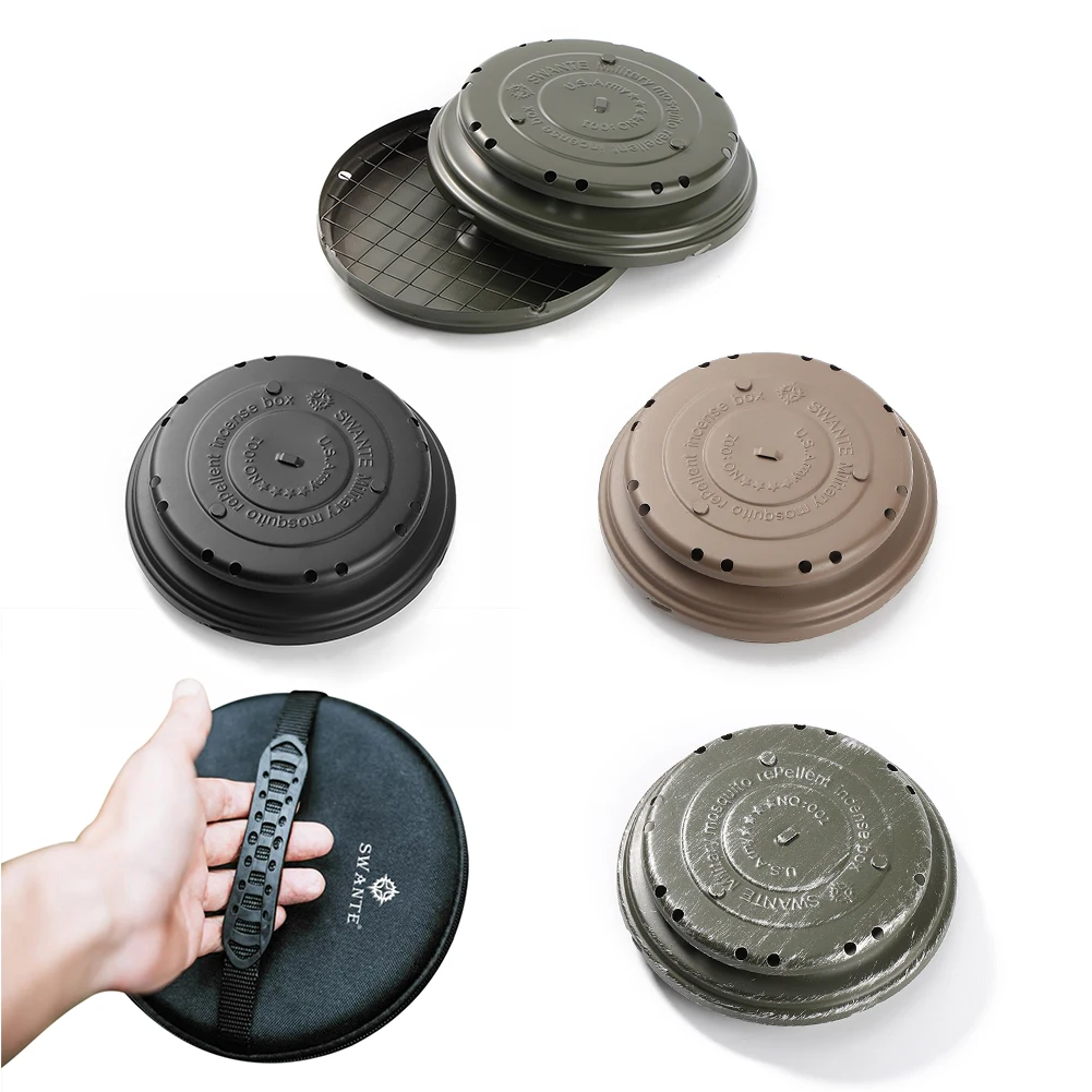 

Swante Mosquito Coil Tray Incense Holder Outdoor Camping Anti Scald Mosquito Repellent Rack Storage for Home Garden
