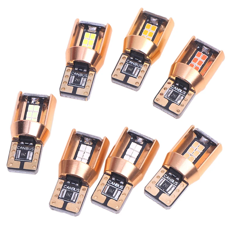 

1Pc 12V T10 W5W Super Bright LED Car Parking Lights WY5W Auto Wedge Turn Side Bulbs Canbus Interior Reading Dome Lamps