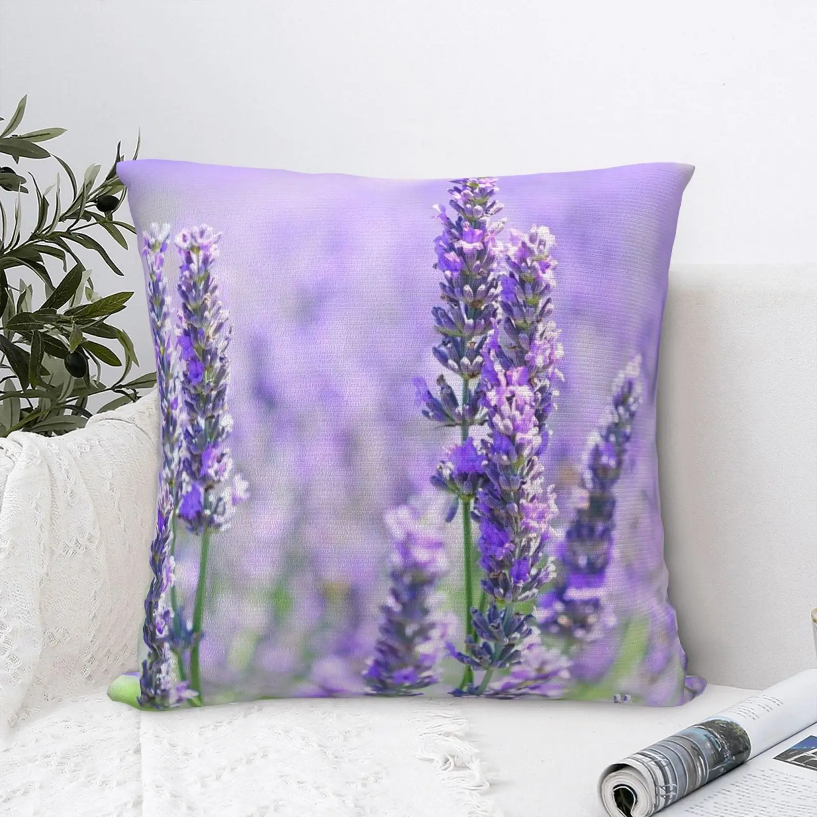 

Lavender 1 Pillow Case Cushions Cover Polyester Cushion Cover Zipper Body Pillow Anime Pillow Case Pillow Pillow Case With Zip