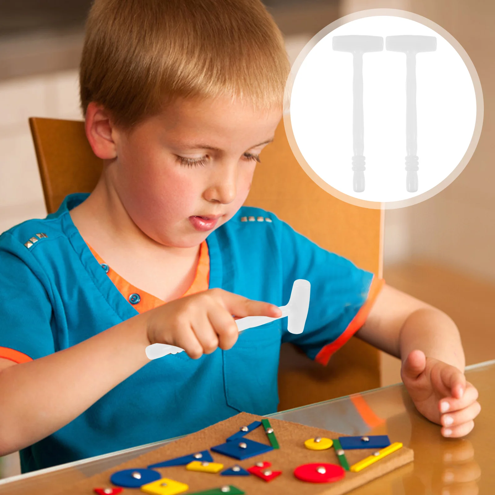 

12 Pcs Props Portable Hammer Toy Blocks Building Game Mini Toys Plastic Hammering Mallet Auxiliary Tool Small Assemble