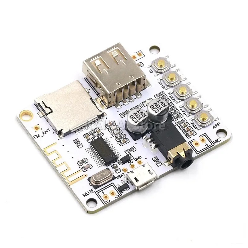 Плата аудиоприемника Bluetooth с USB-картой TF слотом для декодирования