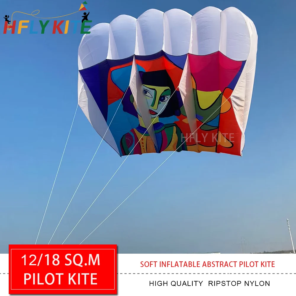 HFLY Новое поступление, мягкий надувной 1218 SQ.M, абстрактный пилотный змей для взрослых, высококачественные нейлоновые воздушные змеи Ripstop Show Lifter, тракторные змеи (art.: 3920cdd7fe02c) - 3920cdd7fe02c