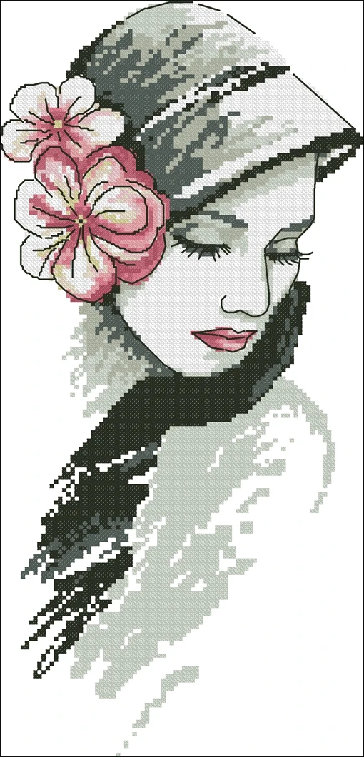 Набор для вышивки крестом Coricamo задумчивая женщина 10148 11CT 14CT 18CT наборы