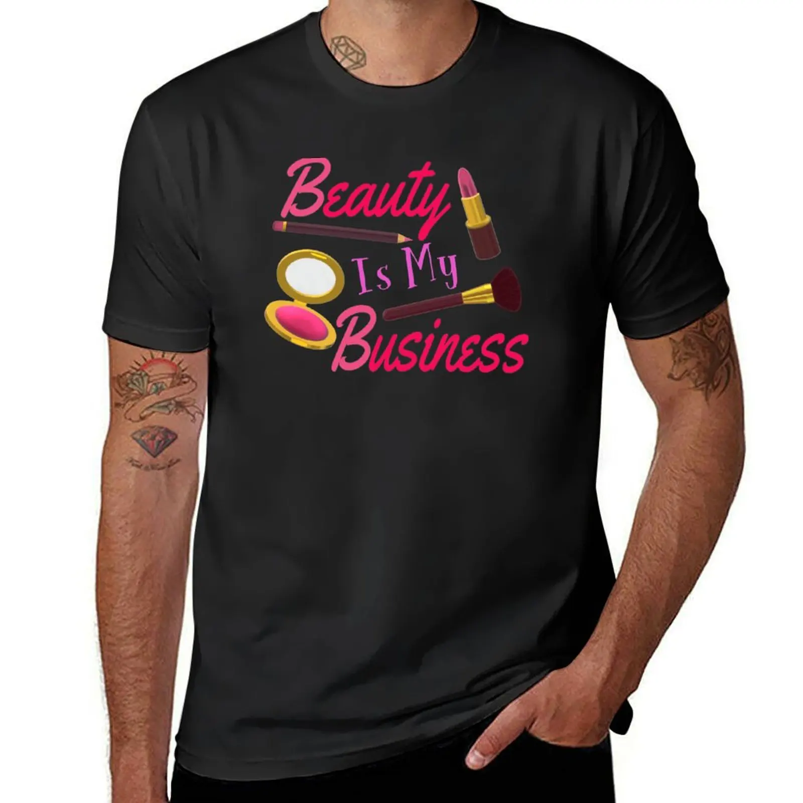 Beauty Is My Business-цитата для любителей макияжа художников и косметологов. (розовые