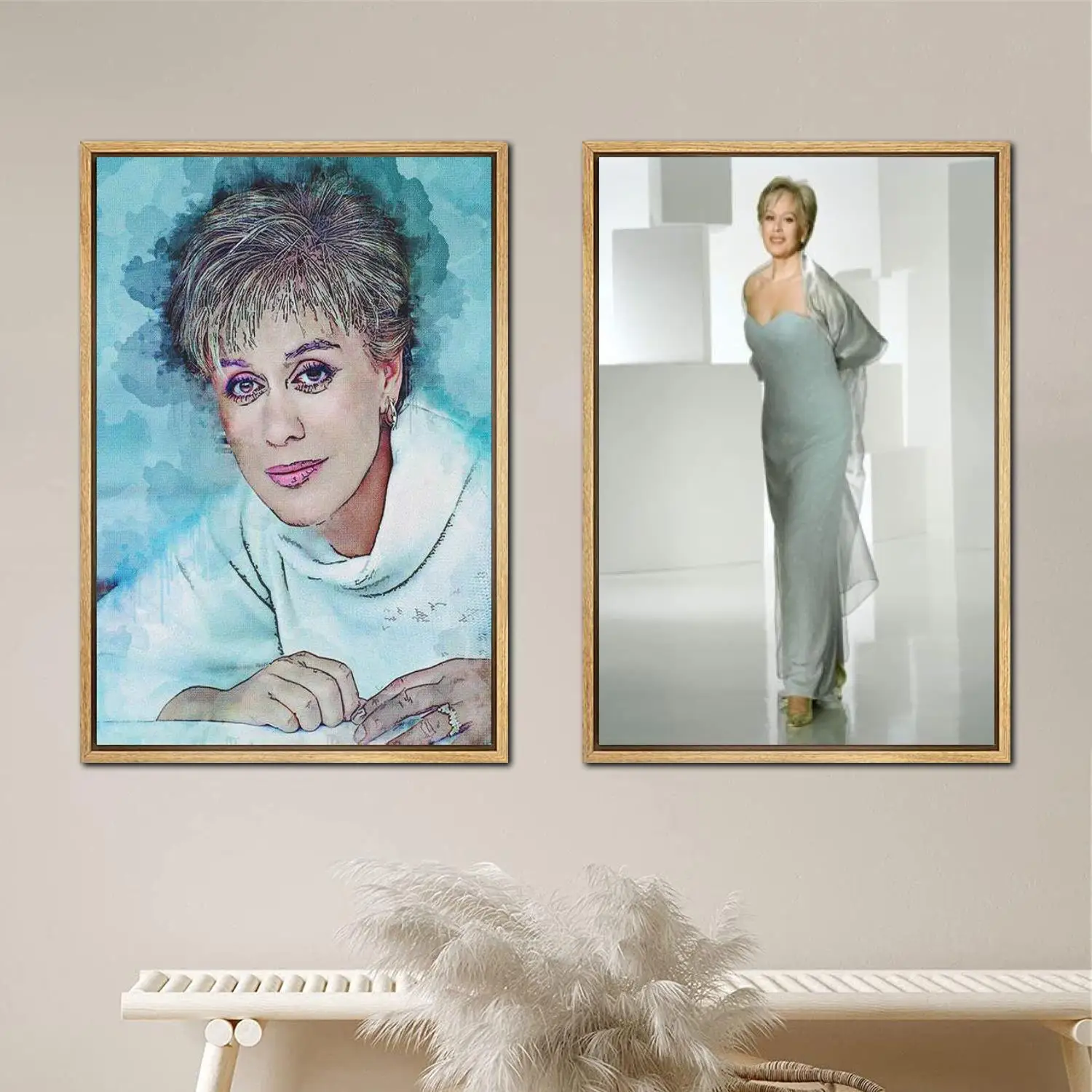 Kiri Te Kanawa Poster Painting 24x36 Wall Art Canvas Posters room decor Modern Family bedroom Decoration Art wall decor