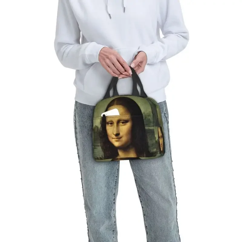 Классическая термоизолированная сумка для обеда Мона Лиза Леонардо да Винчи