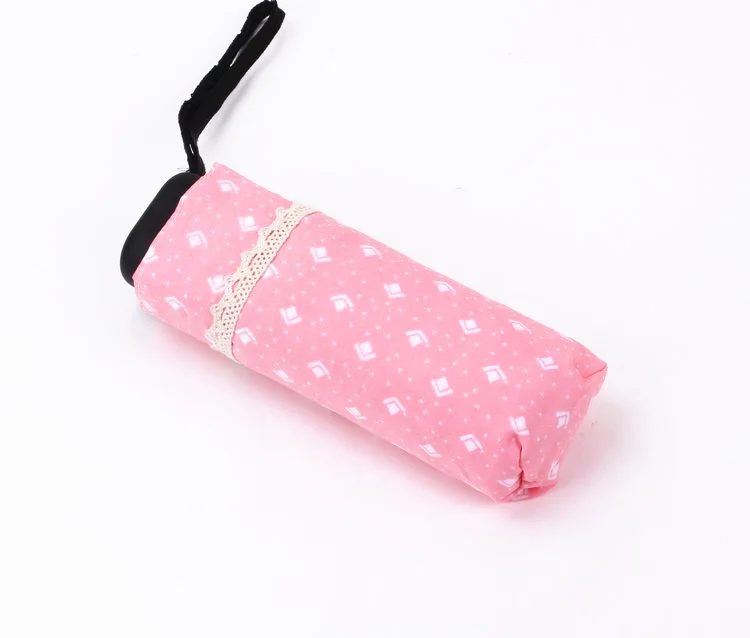 Легкий карманный мини-Зонт от дождя Женские ветрозащитные прочные складные