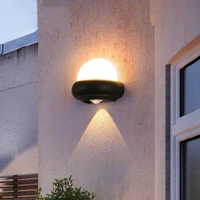 cob outdoor porch lights creative ufo corridor sconce for hotel garden courtyard balcony home exterior wall lights spotight