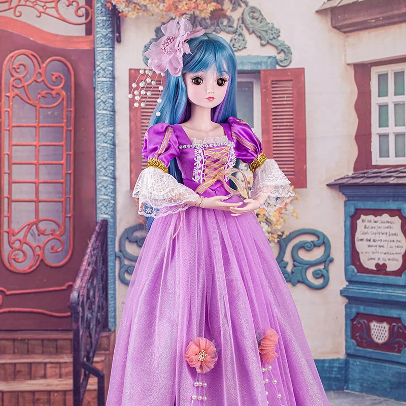 Фото 60 см навесная кукла 1/3 BJD 60 см Bjd Женские свадебные куклы Одевание принцессы Кукла Большие игрушки Набор принцессы Дети Игрушки для девочек Подарок №4