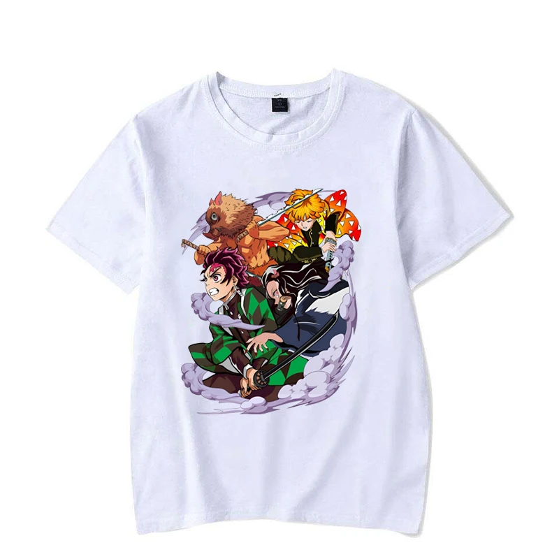Горячая Распродажа аниме Kamado Tanjirou Nezuko Agatsuma Zenitsu Hashibira InosukeT рубашки женские
