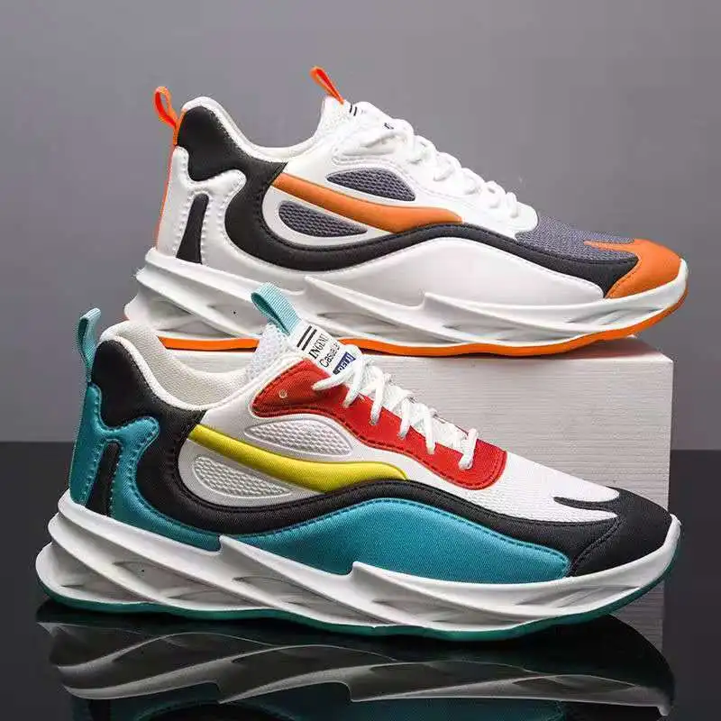 

Fashion Men's Running Shoes Breathable Sneakers High Quality No-slip Jogging Shoes Outdoor Hard-wearing Comfortable Sports Shoes