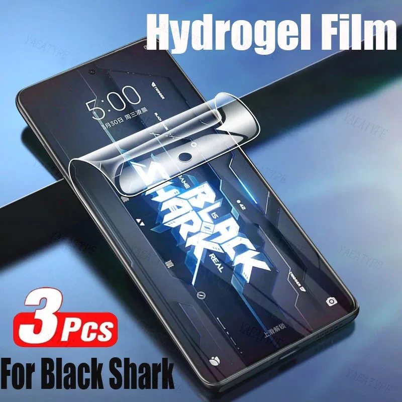 

3PCS Hydrogel Film on the For Xiaomi Black Shark 5 4 3S 3 Pro Screen Protector For Black Shark 5 Pro Phone Protective Film