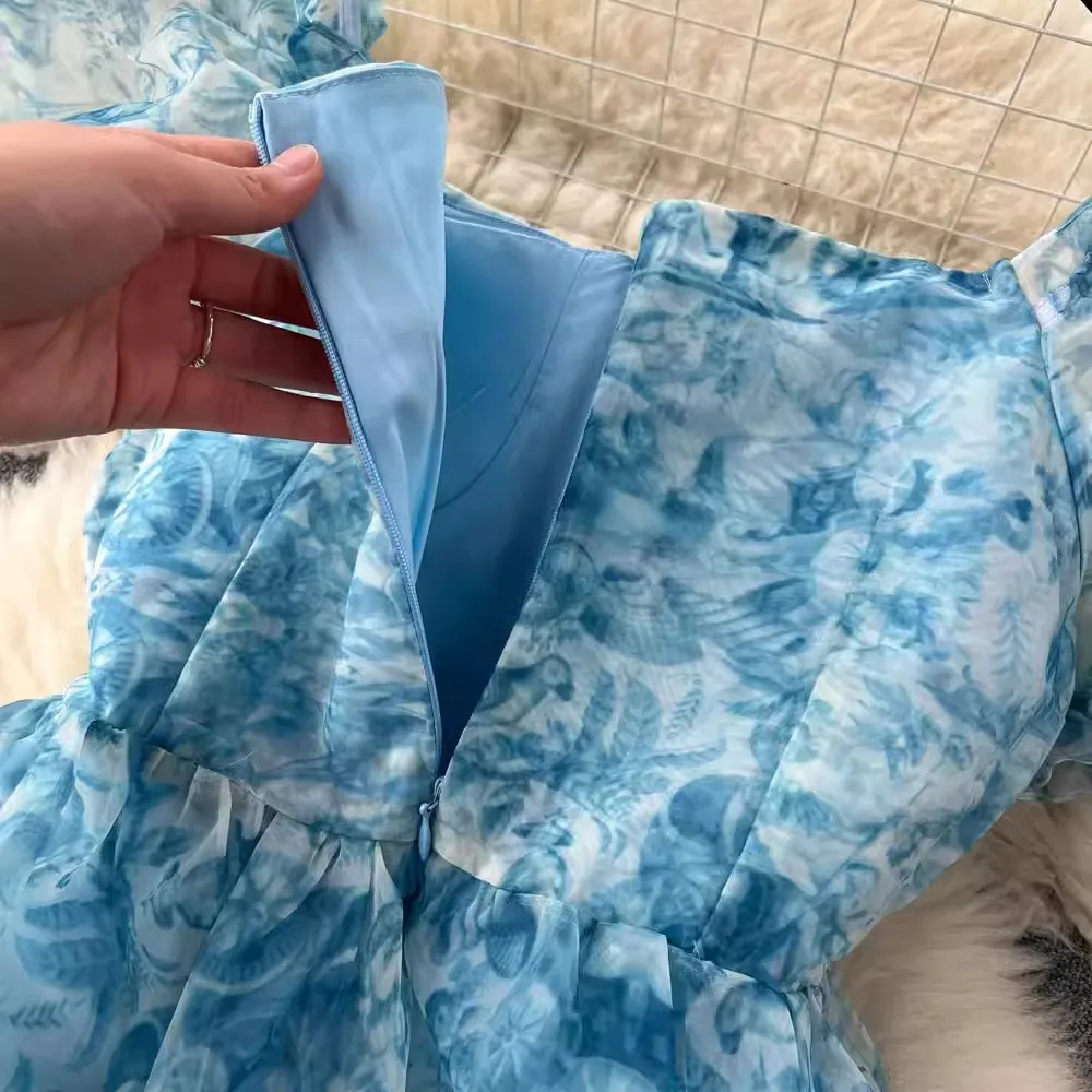 Женское Сетчатое платье в стиле ретро модельное Элегантное Длинное Платье для