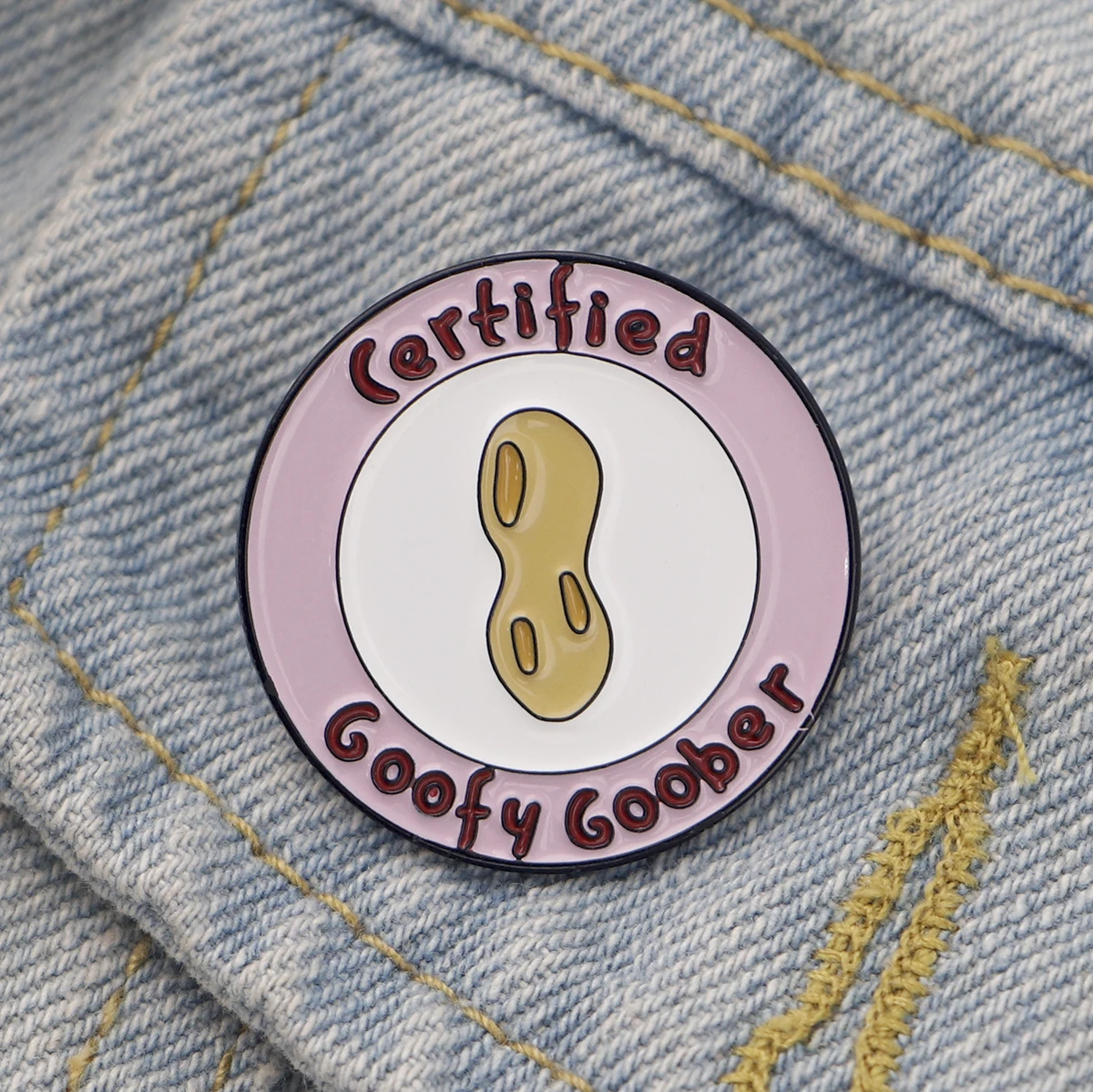 Модная эмалированная брошь Goofy Goober булавка унисекс металлический аксессуар для