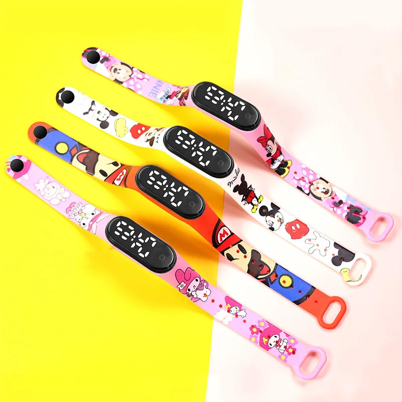 

Disney LED Electronic Watch Anime watch Silicone Boy Girl Sports Cartoon Figure Children's Christmas birthday present