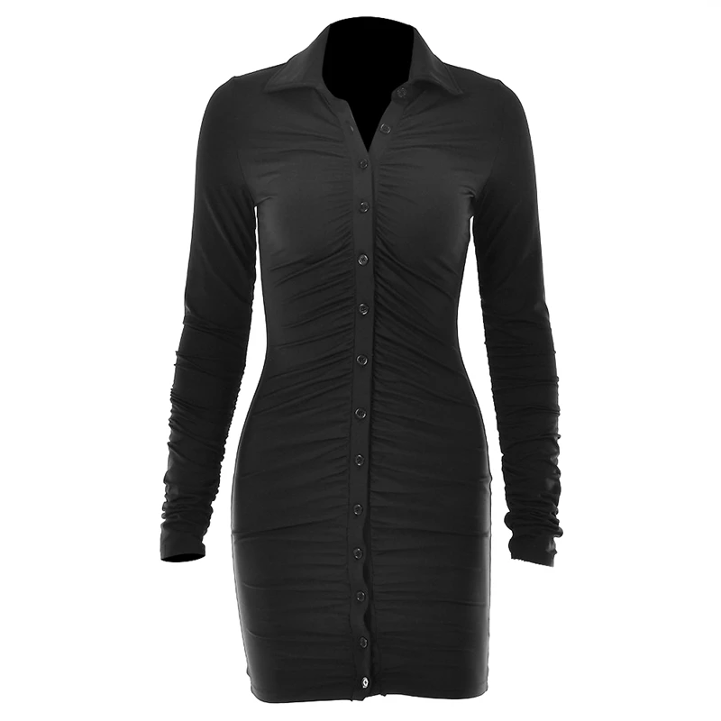 

Осенние повседневные женские платья, винтажное облегающее однобортное платье, простая Женская одежда с рюшами Y2K