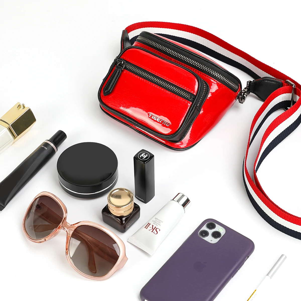 Tigernu Производитель Модная сумка через плечо из натуральной кожи с ремешком