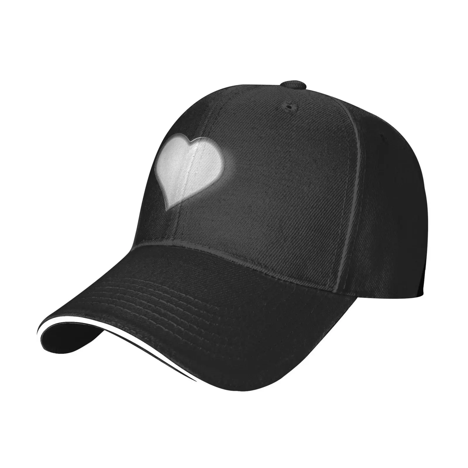 

Silvery Heart Cool Baseball Cap Adjustable Cotton or Polyester Lightweight Polyester Adult Four Seasons Casual Simple Design