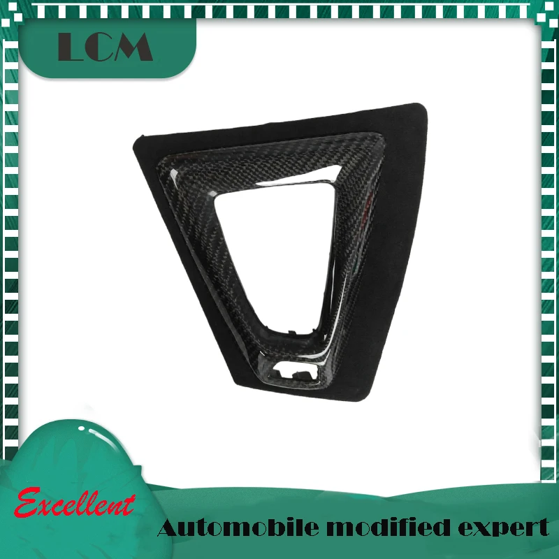 Стайлинг ABS + Настоящее углеродное волокно Алькантара шестеренка объемный Чехол