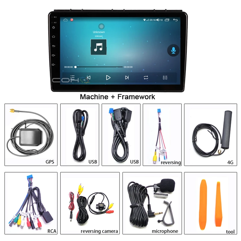 Фото COHO Android14-9 дюймов для Saab 9-3 93 2 2007-2011 8-ядерный автомобильный мультимедийный плеер стереоприемник радио GPS 4G WIFI Carplay №3