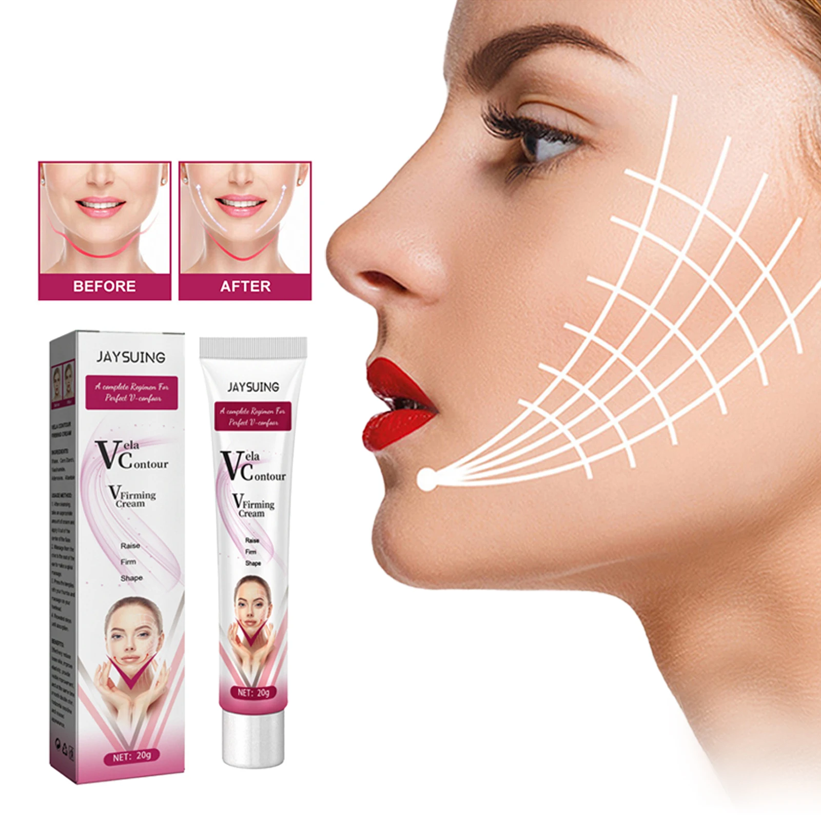 

5/3/1PCS V Line Face Firming Cream Double Chin Face Fat Burning Lifting Tightening Slimming V-Shape Anti-aging Korean Face Cream