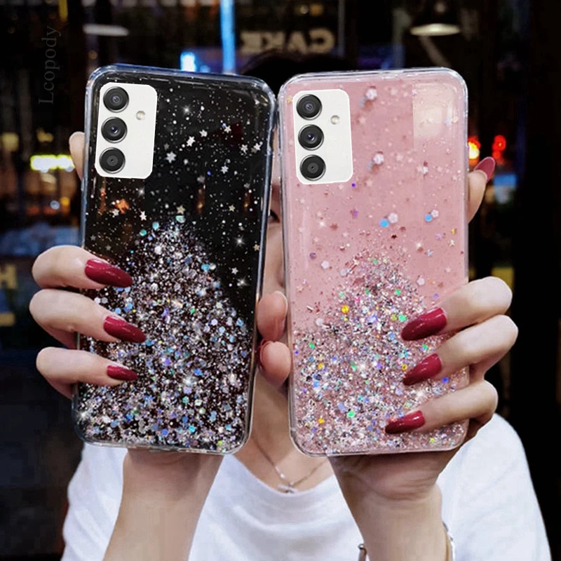 

Luxury Bling Glitter Phone Case For samsung galaxy A13 5G Soft Full Cover For samsung A13 A135F A 135F A 13 A136U Back cover