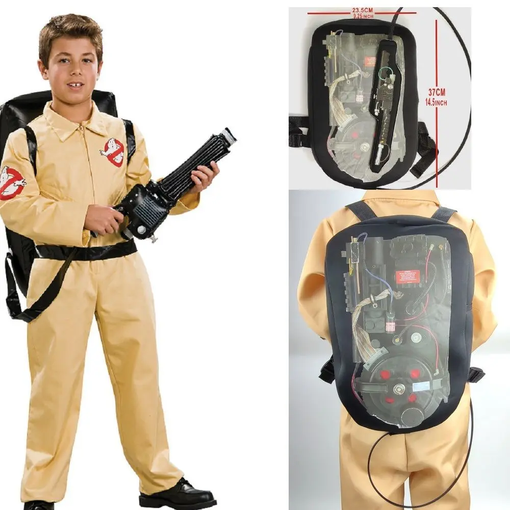 Adult Kid Ghostbusters Cosplay Costumes Halloween Costumes Anime Party Uniform Backpack Figure Jumpsuits Family Role Play Set