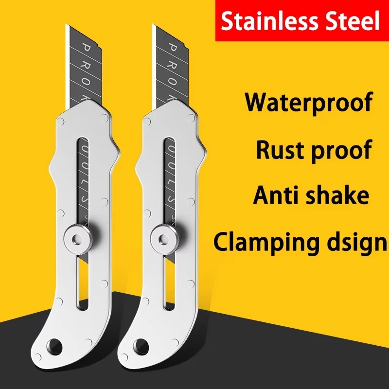 Хозяйственный нож с выдвижным лезвием Новые портативные обои из нержавеющей