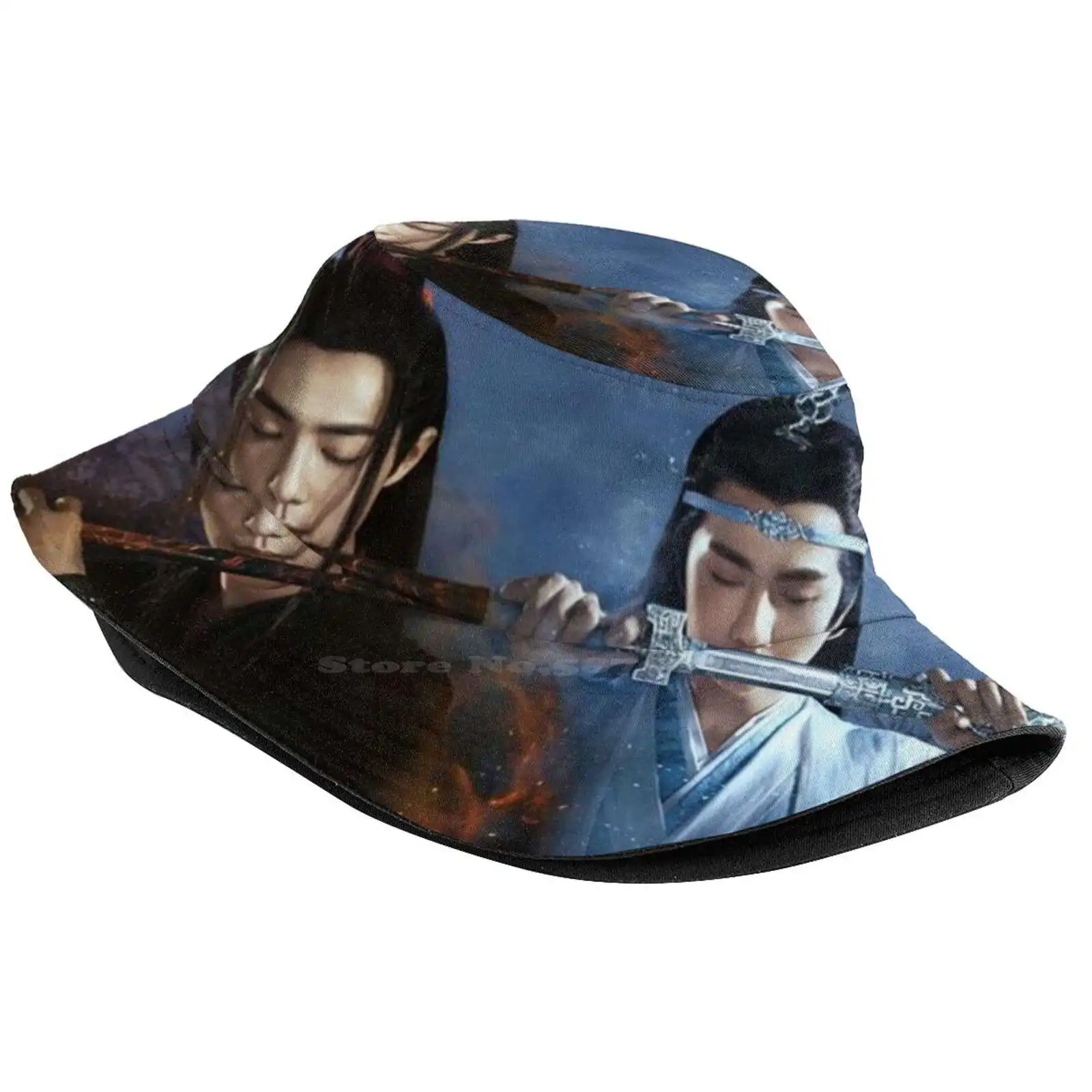 Wangxian The Untamed Солнцезащитная шляпа рыбака шляпы Панамы Вей усян Lan Wangji