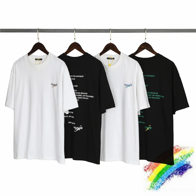 

2022ss Men Women 1:1 Best Quality Summer Style Slogan letter print short sleeve T Shirt VUJADE KENIJIMA T-Shirts