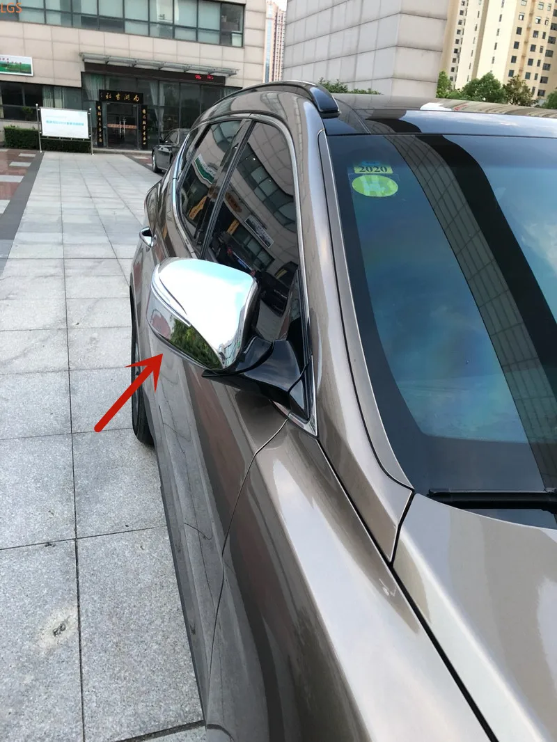 

Высококачественная хромированная крышка для зеркала заднего вида из АБС-пластика для Hyundai SantaFe 2013-2017, защита от царапин, Стайлинг автомобиля