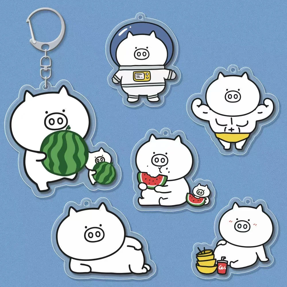 

Брелок чудо-брелок мультяшный фрукт цветок игрушка свинка брелок для женщин парный Рюкзак Подвеска автомобиль Очаровательные Брелки Подар...