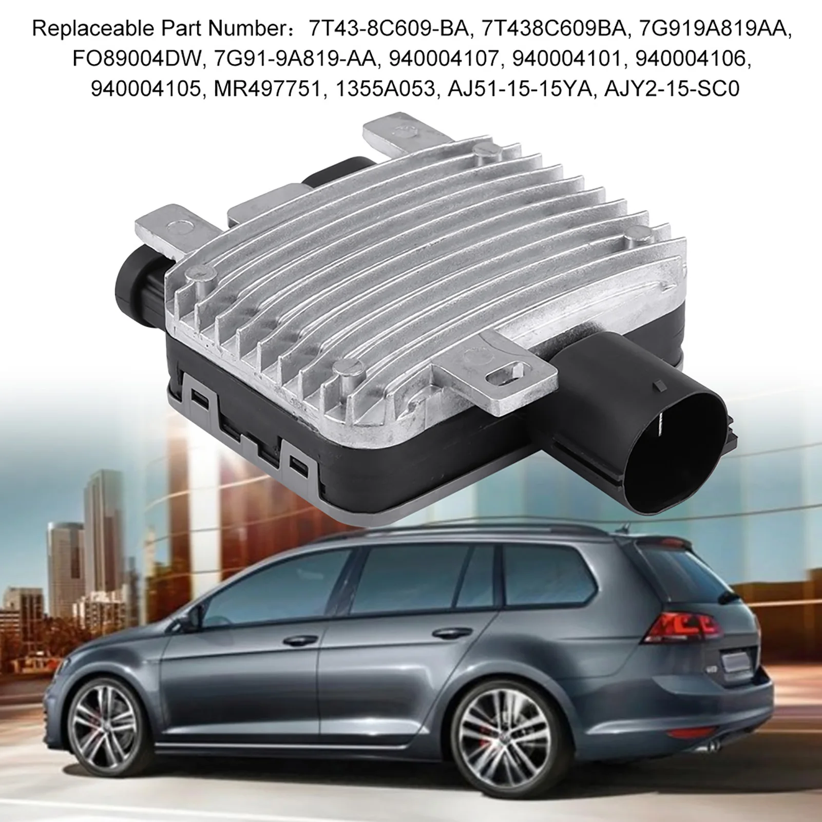 940004107 Модуль управления охлаждающим вентилятором FO89004DW для Ford 7T43‐8C609‐BA 7G919A819AA