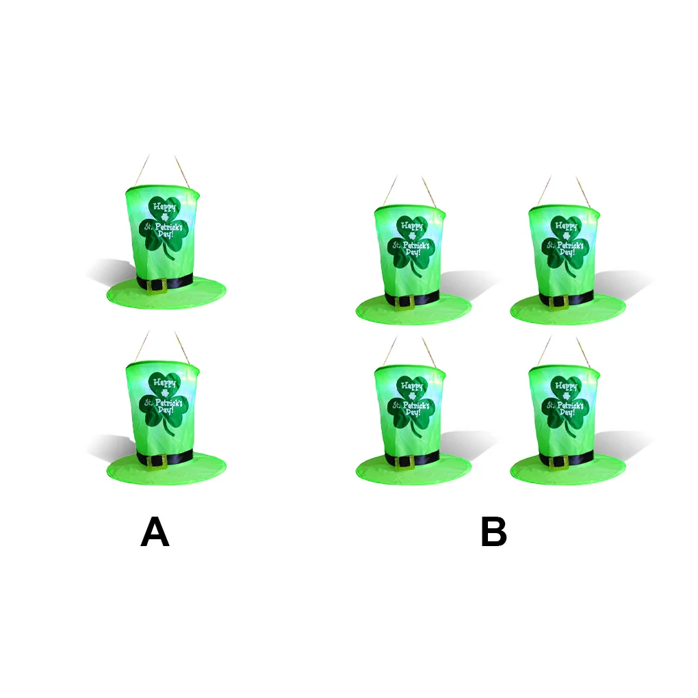 

4 шт., висячие украшения на батарейках в стиле Св Патрика