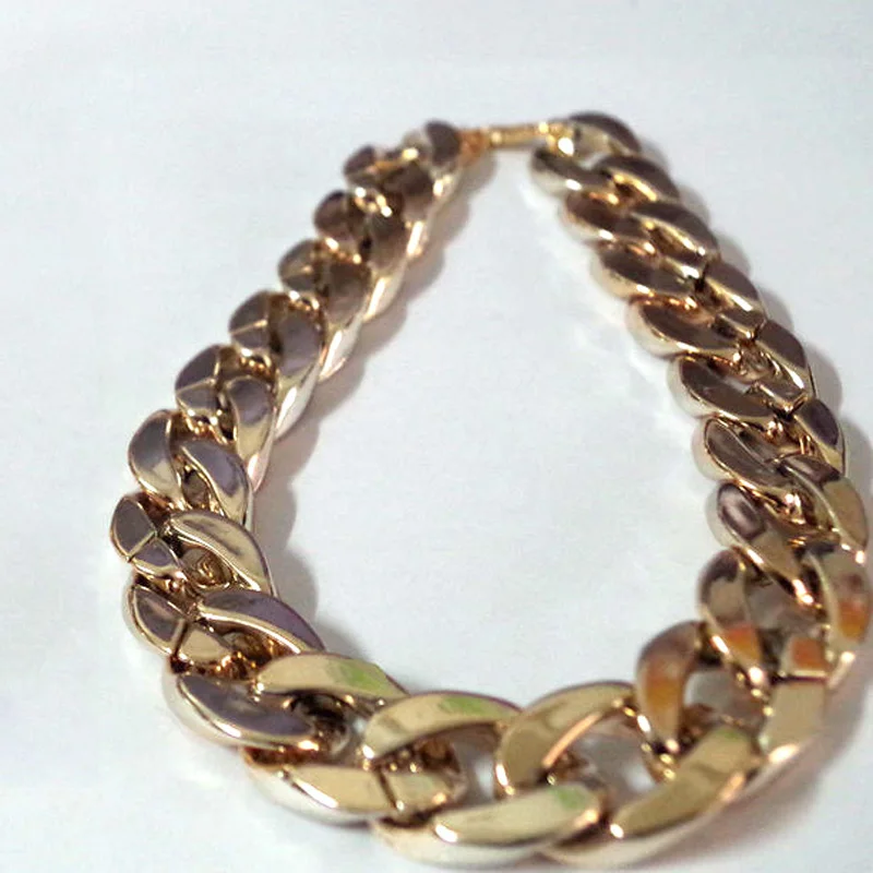 

36/45CM Adjustable Pet Puppy Dog Collar Punk Style Gold Plated Dog Cat Safety Collar Pet Dog Local Tyrant Thick Gold Chain