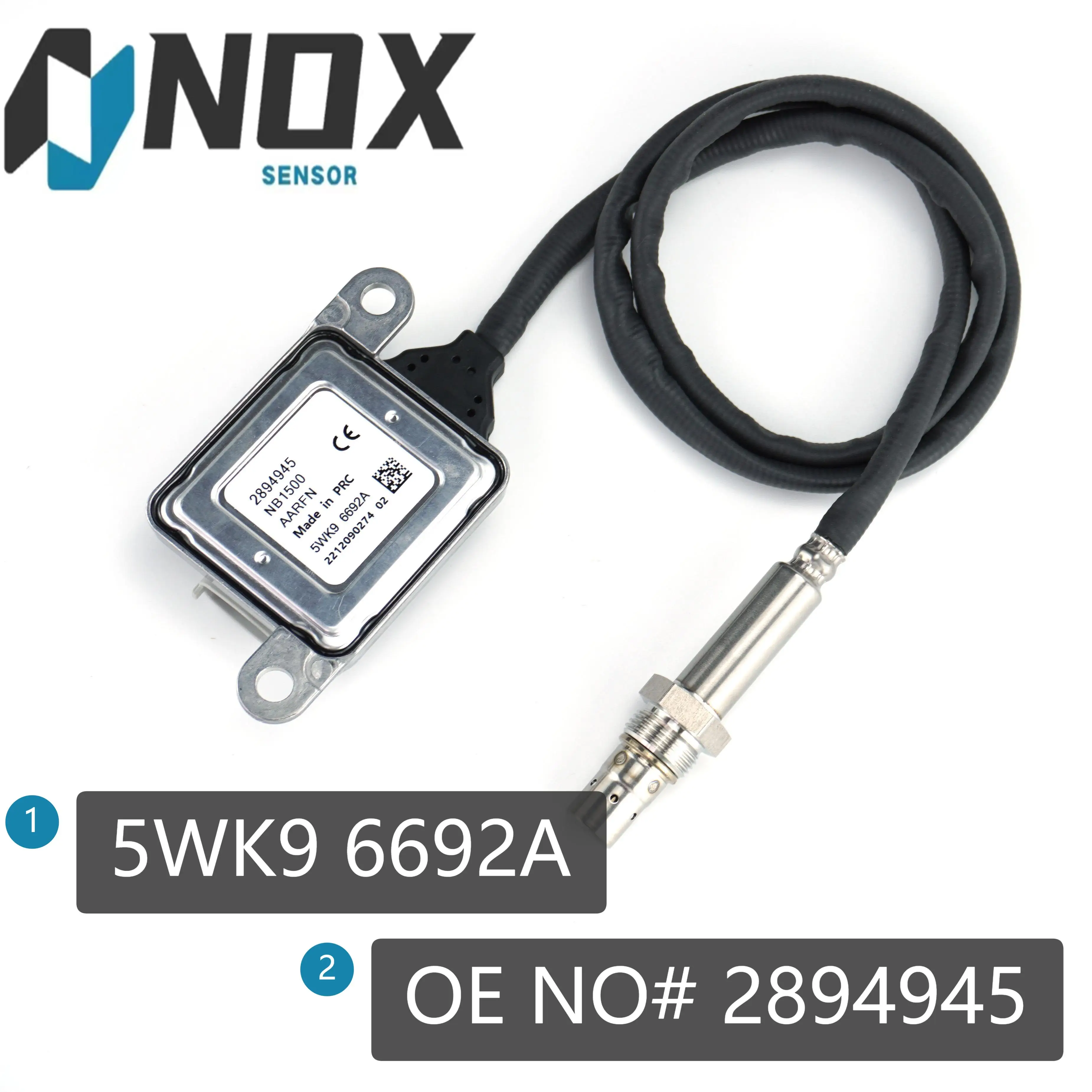 Датчик NOx 2894945 5WK96692A датчик для грузовика зонд Cummins 6.7L ISB 2010-2012 5WK9 6692A автозапчасти