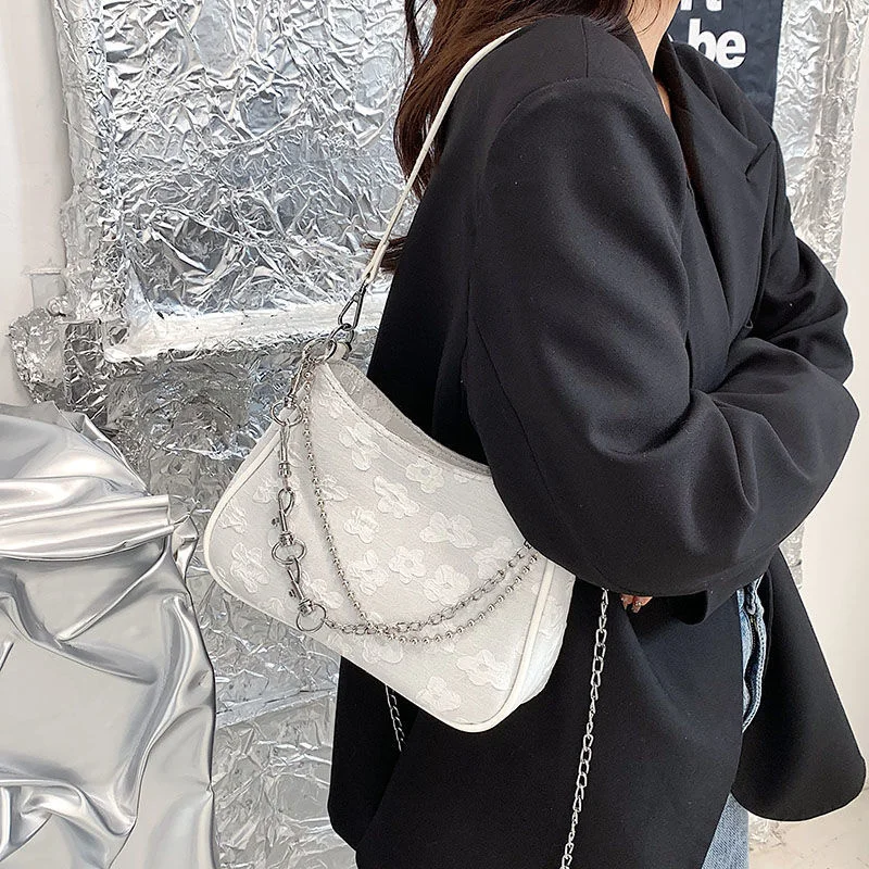 

Изысканная кружевная женская сумка с цветочной вышивкой 2022, трендовая сумка-мессенджер через плечо, Холщовая Сумка на одно плечо