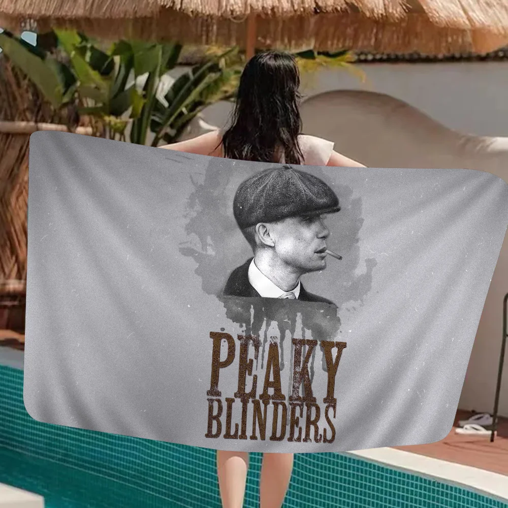 P-Peaky B-Blinders Пляжное полотенце из микрофибры для ТВ впитывающее быстросохнущее