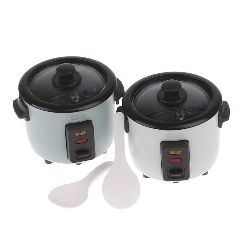 

1Pcs 1/12 Scale Miniature Dollhouse Rice Cooker Modle Pretend Play Simulation Kitchen Appliance Accessories Toy