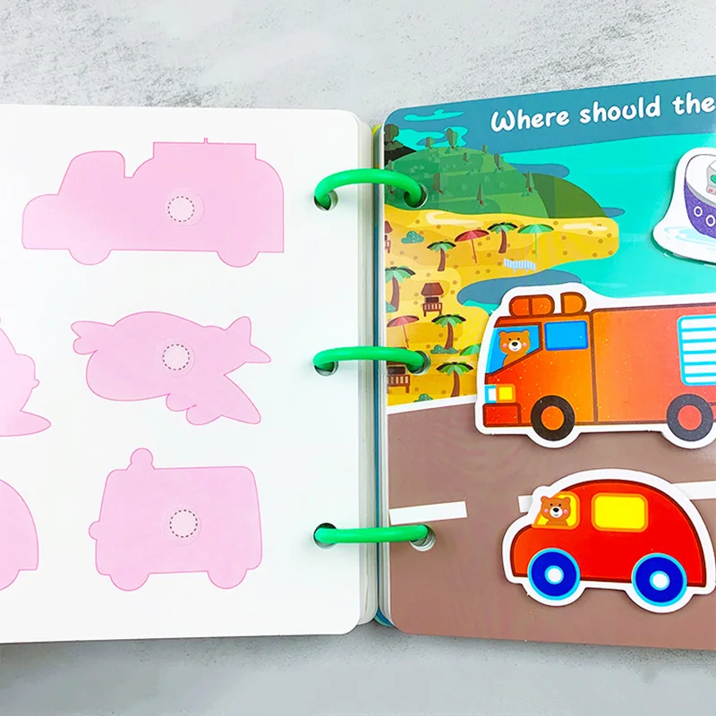 Детская занятая книга Монтессори доска Ранняя детская головоломка книжка для