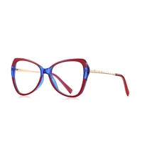 european and american fashion glasses frame anti blue light full frame 2123 quality ladies tr material flat mirror