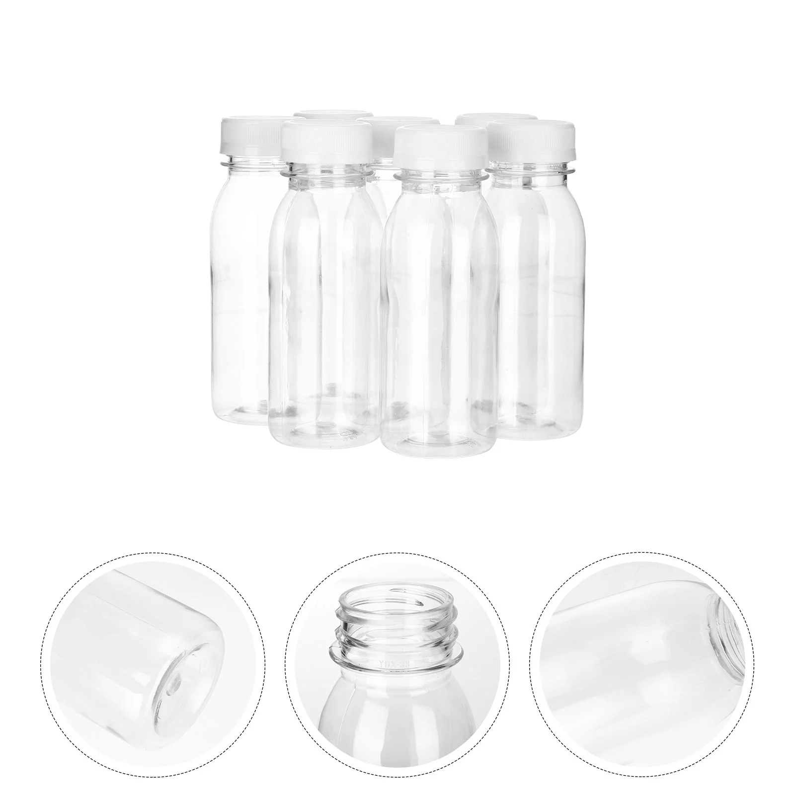 

Bottles Juicereusablebottle Containers Drink Water Lidsjugs Fridge Portabletravel Clear Caps Mini Convenient Beverage Practical
