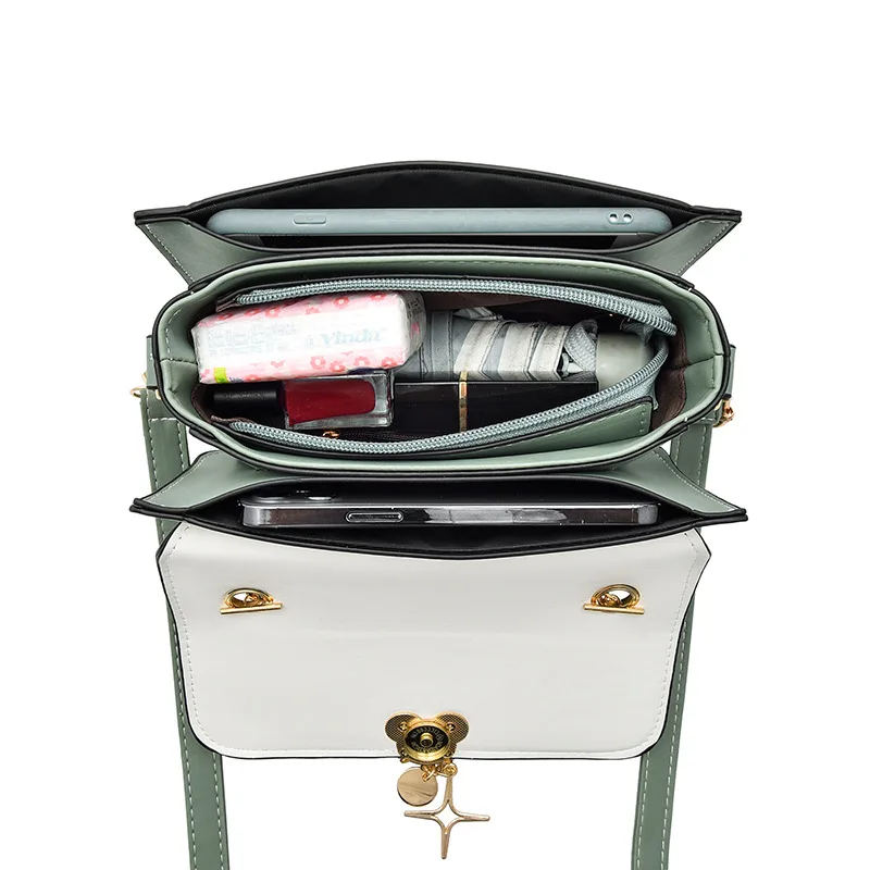 Disney Purse Women's Shoulder Bag for Girl with Chain Mickey Mouse Pendant Cartoon Crossbody Bag Luxury Birthday Gift