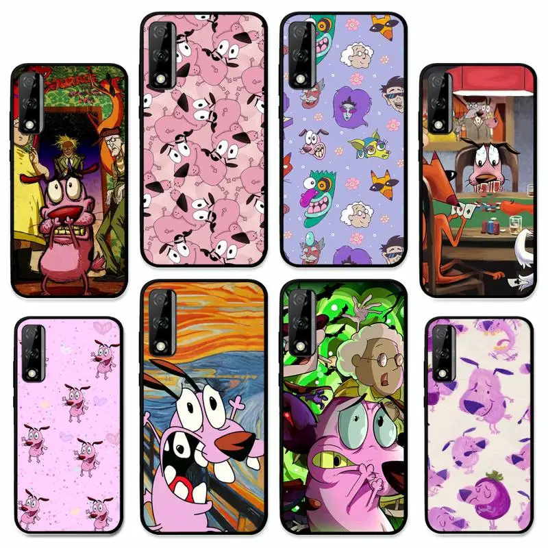 

Dog-Courage-The-Cowardly Phone Case for Huawei Y 6 9 7 5 8s prime 2019 2018 enjoy 7 plus