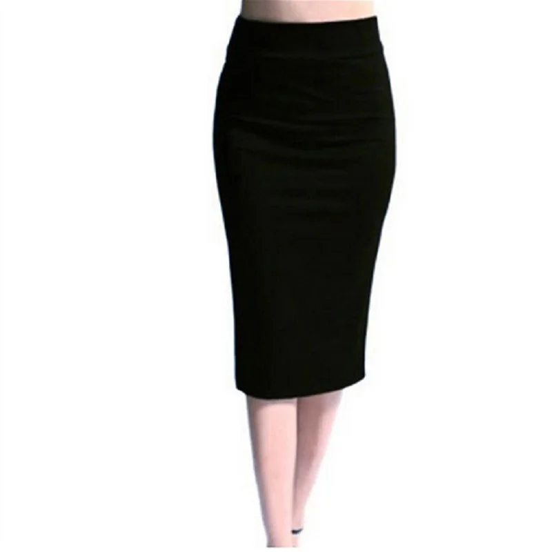 

Sexy Slim Pencil Women Skirt New High Quality Fashion Casual Stretch Bodycon Midi Pencil Skirt OL Ladies Bottom Red