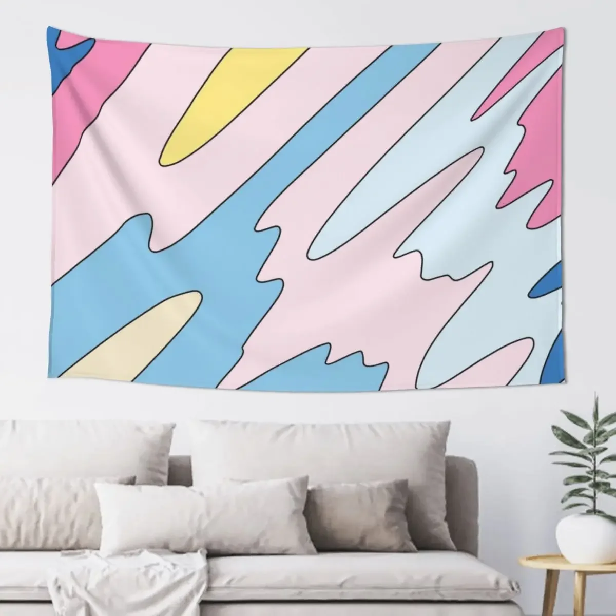 Пастельное небо от Elebea гобелен корейский декор комнаты японский настенный